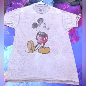 Disney Vintage Mickey Mouse Tee in White and Red